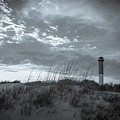Sullivan's Island Lighthouse in Black and White 3
